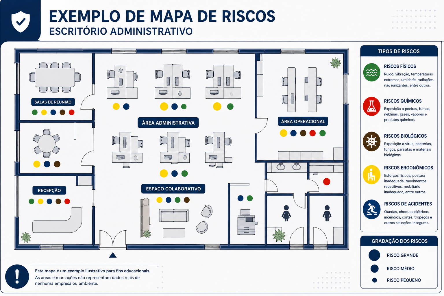 Mapa de risco no trabalho: como elaborar e quando é obrigatório