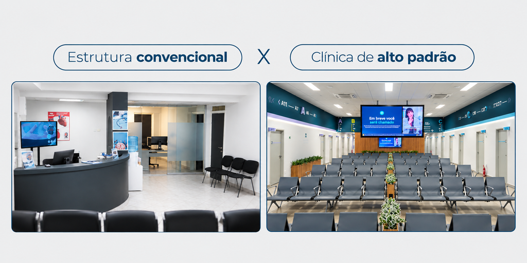 Diferença entre uma clínica convencional e de alto padrão